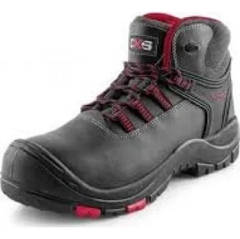 Pracovní obuv CANIS Kotníková obuv s plastovou špicí GRANITE S3 (DOPRODEJ), Barva čierna, Velikost 45