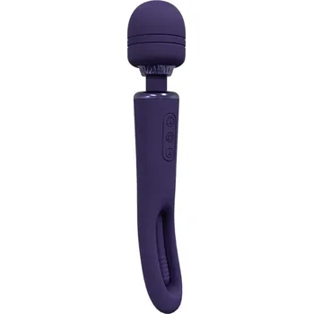 Vibrátor Vive Kiku Rechargeable Double Ended Wand with Innovative G-Spot Flapping Stimulator Purple