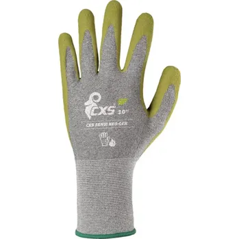 Pracovní rukavice CANIS Rukavice CXS 4ENVI NEO-GEN máčené v latexu, Barva sivo-zelená, Velikost rukavic 10"