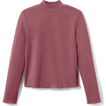 Dívčí tričko 710398 - Tchibo - Dětské žebrované triko s dlouhým rukávem - pro dívky - vel. 158/164 - barva: fialová