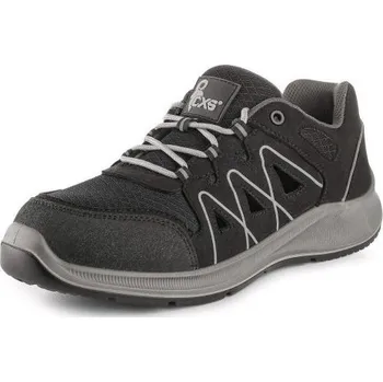 Pracovní obuv CANIS Polobotka BOSUT O1, černo-šedá, CXS TEXLINE, Barva čierno-sivá, Velikost 37