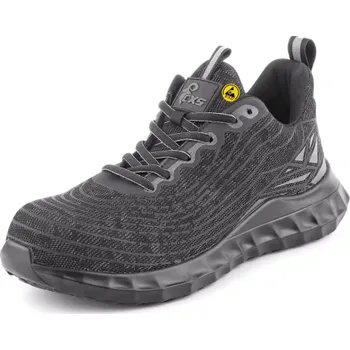 Pracovní obuv CANIS Polobotka BURU O1, černo-šedá, CXS TEXLINE, Barva čierno-sivá, Velikost 46