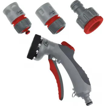 Zahrada DEDRA Postřikovací pistole, 8 funkcí + rychlospojky, DEDRA