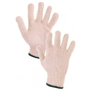 Pracovní rukavice CANIS Textilní rukavice FLASH, bílé, Barva biela, Velikost rukavic 6"