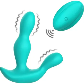 Vibrátor na prostatu BOOM Richard stimulátor prostaty na dálkové ovládání zelený, vibrátor na prostatu