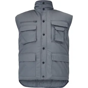 Pánská vesta ČERVA Zateplená vesta TRITON, šedá, Barva sivá, Velikost M