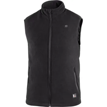 CANIS Pánská fleecová vesta CXS ANTARKTIDA, vyhřívaná, černá, Barva čierna, Velikost 3XL