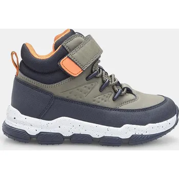 Dívčí zimní obuv Baťa outdoor kotníková obuv s páskem pro děti khaki, vel. 34