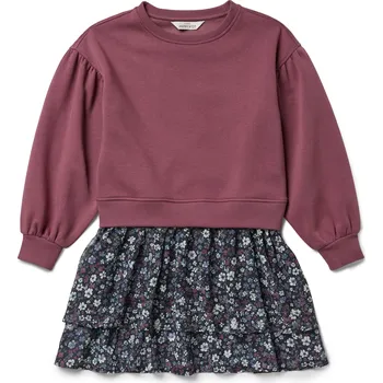 Dětská móda 709912 - Tchibo - Dívčí teplákové šaty - pro dívky - vel. 146/152 - barva: růžová