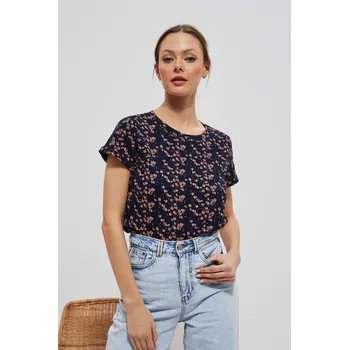 Dámská halenka Halenka s drobným květinovým potiskem Marisse černá | modrá | oranžová | světle modrá | růžová | fialová | vícebarevná 2240120