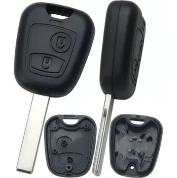 Autoklíč Klíč Peugeot 307 2 tlačítka (planžeta s drážkami HU83)