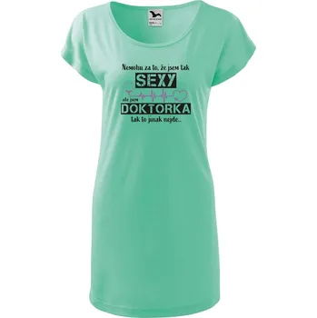 Dámské tričko DOBRÝ TRIKO Dámské tričko/šaty Sexy doktorka Velikost: 2XL, Barva: Mátová