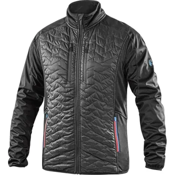 pracovní bunda CANIS Pánská bunda CXS LEONIS II, černá s HV modro/červenými doplňky, Barva Čierna s HV modro/červenými doplnkami, Velikost L