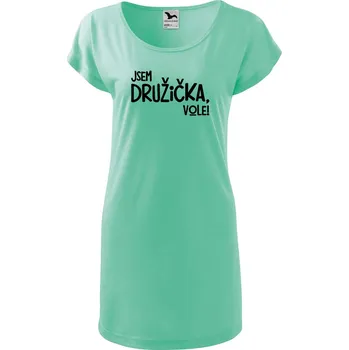 Dámské tričko DOBRÝ TRIKO Dámské tričko/šaty Jsem družička, vole! Velikost: 2XL, Barva: Mátová