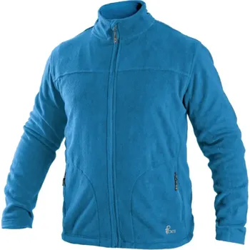 Pánská mikina CANIS Pánská fleecová mikina CXS GRANBY, azurově modrá, Barva azurová, Velikost M