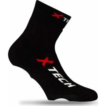 Pánské ponožky X TECH Speciální funkční ponožky na cyklistické boty calze COPRISCARPA XT67, černé, XTECH, Barva čierna, Velikost 39-42