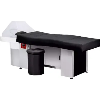 Kadeřnické křeslo GABBIANO Head Spa 017B mycí lehátko - černé