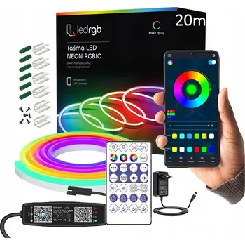 LED páska LED pásek 20 m RGBIC 5050 Bluetooth IP67 24V