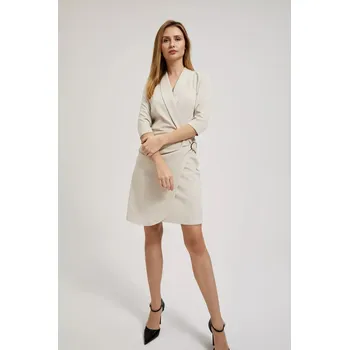 Dámské šaty Dámské šaty MOODO - béžové Moodo krémová 2710497