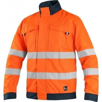 pracovní blůza CANIS Pánská blůza HALIFAX se síťovinou, Oranžovo-modrá (DOPRODEJ), Barva oranžovo-modrá, Velikost 58