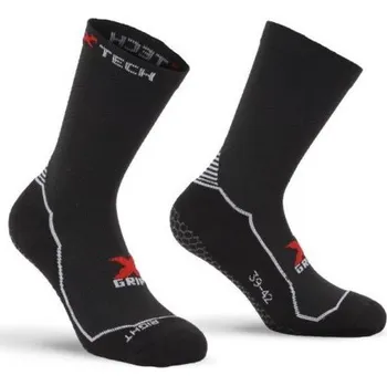 Pánské ponožky X TECH Funkční protiskluzové ponožky GRIP, +5/+40°C, černé, XTECH (DOPRODEJ), Barva čierna, Velikost 39-42
