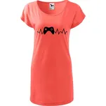 DOBRÝ TRIKO Dámské tričko/šaty Tep gaming Velikost: 2XL, Barva: Korálová