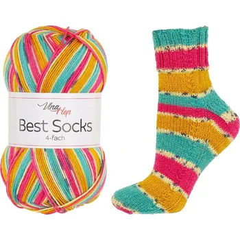 Vlna-Hep Best Socks 7384 – tropická limonáda