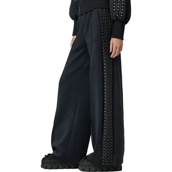 Cyklistické kalhoty Dámské kalhoty Goldbergh Rivet Wide Leg Track Pant Black