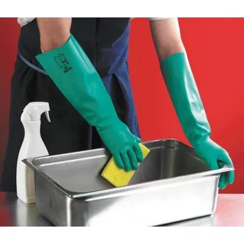 Pracovní rukavice ČERVA Chemické rukavice SOL-VEX 37-185, Velikost rukavic 10"