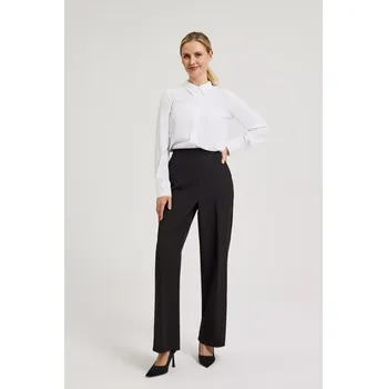 Dámské kalhoty Marisse Women&#039;s Trousers Z-Sp-4516 Black Moodo černá | bílá 3238920