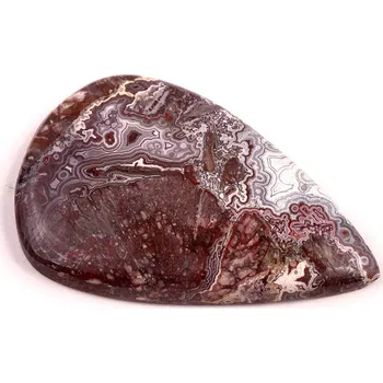 Přírodní kámen Kabošon Crazy Lace Achát č.5977 (45x29x6mm)