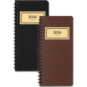 Diář Diář 2026 měsíční na výšku RETRO, vínový