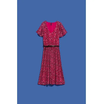 Dámské šaty DÁMSKÉ ŠATY L-SU-4032 JAHODA Moodo tmavě červená | růžová | fuchsiová | vícebarevná | vícebarevná 2277858