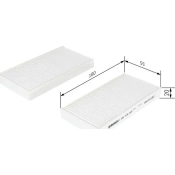 Kabinový filtr Filtr, vzduch v interiéru BOSCH 1 987 435 008