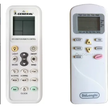 Dálkový ovladač DELONGHI KTTCL001, CKP 30E - kompatibilní značkový dálkový ovladač General pro klimatizaci