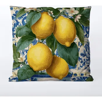Povlak na polštář 45x45 nepromokavý polyester citron Sicílie 2