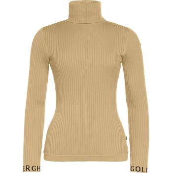 Cyklistické kalhoty Dámský rolák Goldbergh Mira Long Sleeve Knit Sweater Caramello