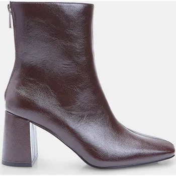 Dámská zimní obuv Baťa dámská kotníková bota na podpatku se zipem hnědé, vel. 37