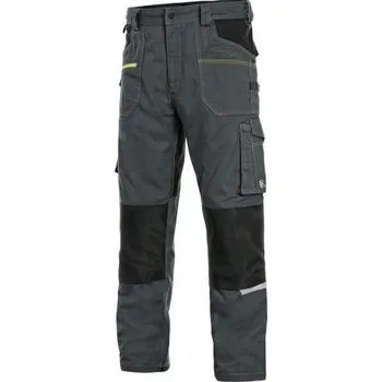 Pánské kalhoty CANIS Pánské kalhoty CXS STRETCH do pasu, tmavě šedo-černé, Barva tmavosivo-čierna, Velikost 60