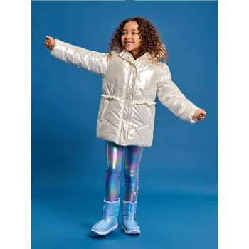 Dívčí bunda Sinsay - Bunda s kapucí - krémová - 181GH-01X - 181GH-01X-104