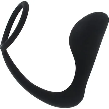 Anální kolík BASIC X Alfi anální kolík s erekčním kroužkem 2v1