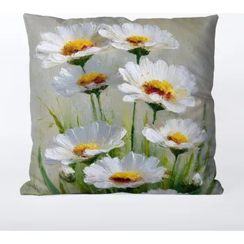 Povlak na polštář 45x45 nepromokavý polyester sedmikrásky 1