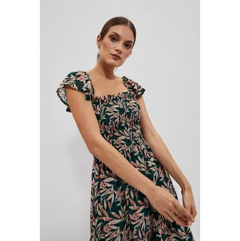 Dámské šaty DÁMSKÉ ŠATY L-SU-4024 D.Béžový Moodo zelená | krémová | růžová 2277845