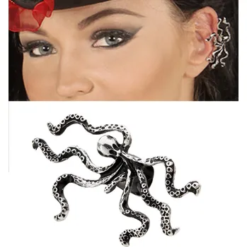 Karnevalový doplněk Pirátská náušnice chobotnice