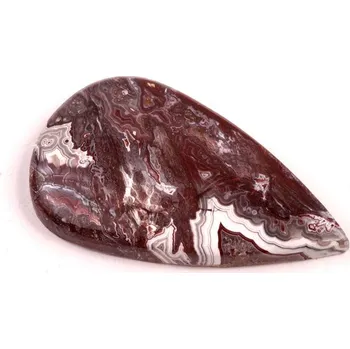 Přírodní kámen Kabošon Crazy Lace Achát č.5976 (39x22x5mm)