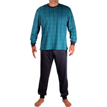 Pánské pyžamo Pánské pyžamo dlouhé Eliáš MB-3609 XL petrolejová