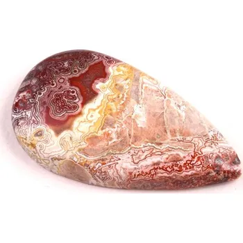 Přírodní kámen Kabošon Crazy Lace Achát č.5982 (36x20x6mm)