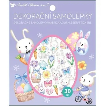 samolepka Maják Samolepka 30ks 12x15,5cm zajíččci