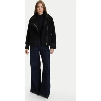 Dámský kabát Rinascimento Kabát pro přechodné období CFC0122207003 Černá Regular Fit M