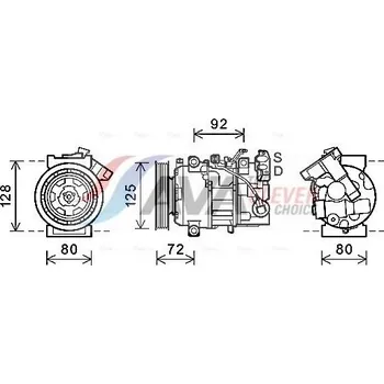 Kompresor klimatizace Kompresor, klimatizace AVA RTAK489